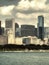 Chicago Skyline Buildings - Sepia Glow Artistic Effect - Chicago, Illinois