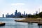 Chicago Skyline over Lake Michigan at Diversey Avenue