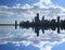 Chicago Skyline reflected in Lake