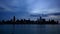Chicago Skyline Reflected on the Lake at Sunset Time Lapse