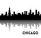 Chicago skyline silhouette