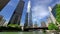 Chicago Skyscrapers and Michigan Avenue Bridge from the River