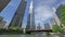 Chicago Skyscrapers and Michigan Avenue Bridge from the River