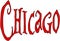 Chicago text sign illustration