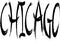 Chicago text sign illustration