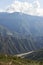 Chicamocha canyon, mountainous Andean scenery in Santander, Colombia