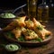 Chicano-inspired Pastry With Green Sauce: A Luminous Twist On Traditional Samosas