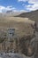 Chicham Bridge in Making at  Kibber Village,Spiti Valley,Himachal Pradesh,India