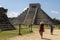Chichen Itza, Mexico April 6, 2023: Tourists enjoying the amazing Kulkulcan pyramid at Chichen Itza, where the temple.
