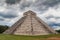 Chichen Itza pyramid and storm