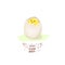 Chick. A hatched chicken. Cracked chicken egg, newborn bird cartoon