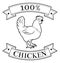 Chicken 100 percent label