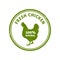 Chicken badge, label. Fresh farm food logotype cooking egg and bird broilers vector labels