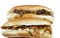Chicken and Beef meat shawarma sandwiches, popular Middle Eastern dish that originated in Ottoman Empire, meat, chicken cuts to