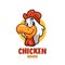 Chicken Brand Cartoon Head