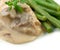 Chicken Breast in Mushroom Sauce with Green Beans