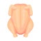 Chicken carcass icon, healthy raw bird meat