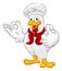 Chicken Chef Rooster Cockerel Perfect Cartoon