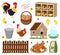 Chicken coop set