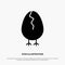 Chicken, Easter, Baby, Happy solid Glyph Icon vector