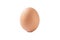 Chicken egg on a white background. Egg close-up for designers