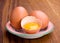 Chicken egg and yolk