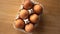 Chicken Eggs in a Cardboard Package
