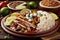 Chicken Fajitas with Rice and Beans