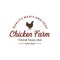 Chicken farm logo vintage premium quality. Fresh eggs logo. Premium element design packaging