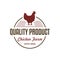 Chicken farm logo vintage premium quality. Fresh eggs logo. Premium element design packaging