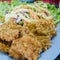 Chicken fried salad