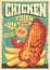 Chicken fried steak poster design made for restaurants and fast food diners.