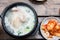 Chicken ginseng soup or samgyetang
