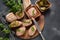 Chicken or goose liver pate sandwiches