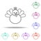 Chicken, holiday, turkey icon. Elements of Thanksgiving day in multi color style icons. Simple icon for websites, web design,