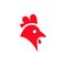 Chicken logo, animal head, farm sign