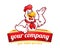 Chicken mascot or chicken character, suitable for restaurant bus