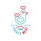 Chicken meat logo estd 1976, retro badge for farm natural organic products food, packaging, shop, restaurant, grill, BBQ