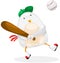 Chicken player baseball