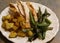 Chicken with potatoes and green beans