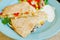 Chicken Quesadillas with Cheese