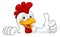 Chicken Rooster Cockerel Bird Cartoon Character