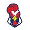 Chicken rooster head mascot