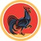 Chicken Rooster Marching Walking Circle Retro