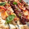 Chicken, Salmon and Meat Shish Kebabs