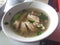 chicken soup klaten on bowl sop ayam klaten.