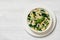 chicken spinach artichoke creamy soup in a bowl