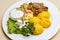 Chicken stew with polenta