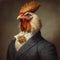 Chicken in a Suit - Victorian 1800s Style (AI-Generated)