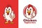 Chicken Thumbs Up Mascot Logo Design